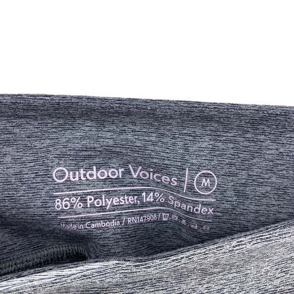OUTDOOR VOICES Leggings Running Yoga Gym Active Gray - Picture 8 of 8